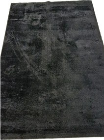 HU Čierny koberec Plush Deluxe Czarny Rozmer: 150x210 cm
