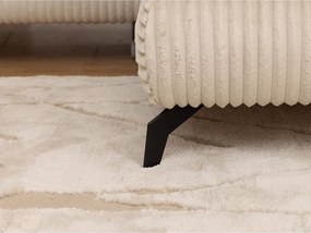 Béžová menčestrová rohová pohovka (pravý roh/do L) Marbeya – Ropez