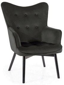 Kreslo Camden Velvet, čierna