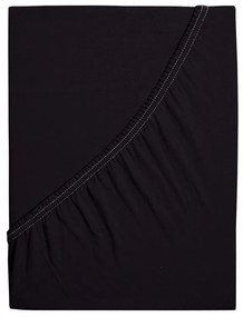 4Home jersey prestieradlo Ideál čierna, 100 x 200 cm