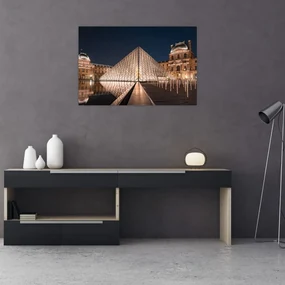 Obraz - Louvre v noci (90x60 cm)