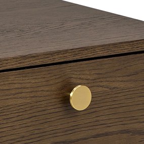 Nočný stolík v dekore duba v tmavoprírodnej farbe Monfort – Actona