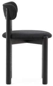 Čierne jedálenské stoličky z dubového dreva v súprave 2 ks Nebai – Kave Home