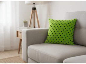 Mikroplyšová obliečka na vankúšik COLAM 45x45 cm, zelený