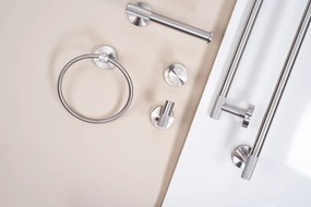 Kúpeľňový vešiak REA MODERN Ring 6610 nikel kartáčovaný