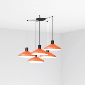 Faro Kombo 400 závesné svietidlo, terakota, 5x E27, nastaviteľná výška