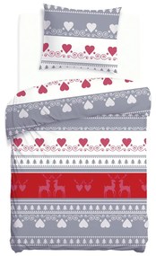 VIANOČNÉ FLANELOVÉ OBLIEČKY FLANELOVE 200X220 CM, 2KS 70X80 CM VZOROVANÉ