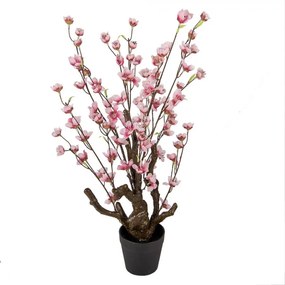 Dekorácia umelý stromček čerešňa s ružovými kvetmi Cherry Blossom - 18*18*70 cm