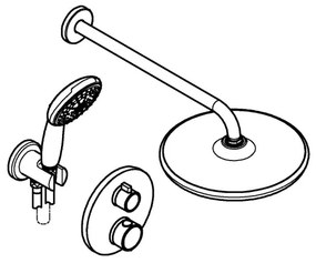 GROHE 348832430 - Sprchová súprava VITALIO START 250 mm čierna