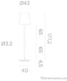 Lola Slim 180 exteriérová lampa