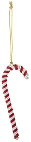 Bloomingville Vianočná ozdoba Jenice Red Glass / Metal 14 cm