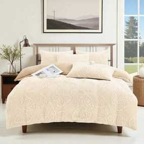 Jemné mikroplyš obliečky Homa EXCLUSIVE ECRU 7-dielna sada 140x200 cm