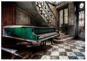 Obraz CANVAS GREEN PIANO 85x113 cm