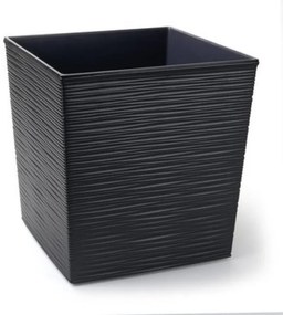 Kvetináč UH 250 mm JUKA DLUTO grafit výška 260 mm štvorcový KLC