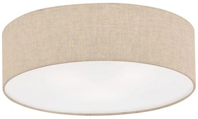Béžové stropné svietidlo s textilným tienidlom ø 40 cm Thor – Fischer &amp; Honsel