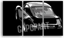 Ručne maľovaný POP Art obraz PORSCHE 911 120x80 cm