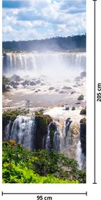 Fototapeta na dvere - Vodopády, Iguassu (95x205cm)