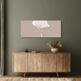 Obraz - Béžové listy N⁰3 (120x50 cm)
