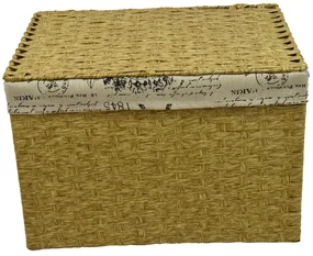 Vyšší úložný box melírovaný s látkou paris Rozmery (cm): 45x34, v.29
