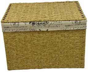 Vyšší úložný box melírovaný s látkou paris Rozmery (cm): 33x23, v.23