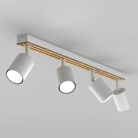 Bodové svietidlo TERRA 4xGU10/8W/230V biela/dub