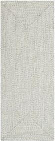 Hanse Home, Kusový koberec Braided 105553 Light Melange – na von aj na doma, 160x230, biela, chodba / predsieň
