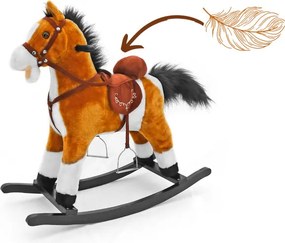 Hojdací koník Mustang svetlohnedý