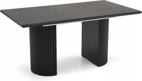 Rozkladací stôl obdĺžnikový, čierny loft do jedálne, obývačky, kuchyne Bolero
