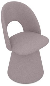 Čalúnené jedálenské kreslo v levanduľovej farbe Kalo – Makamii