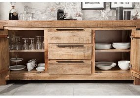 Komoda 38930 175cm Drevo Mango Industrial look  - Komfort-nábytok