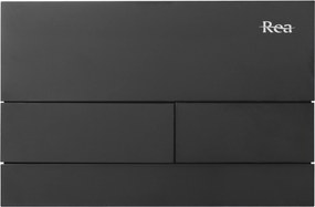 Rea, tlačidlo na splachovanie k podomietkovým systémom WC K011A-Q Rea T, čierna matná, REA-E0056