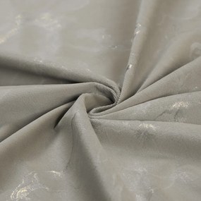 Biante Zamatový behúň na stôl Isabela IBL-019 Zlatý/dymový mramor na sivobéžovom 45x160 cm