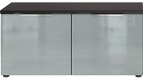 Sivá skrinka na topánky s lavicou Genova - Germania