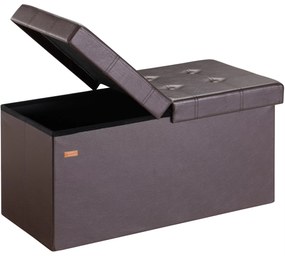 InternetovaZahrada Úložná lavica s výklopným vekom 80x38x38 cm - hnedá