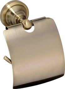 Bemeta Design RETRO bronz: Držiak toaletného papiera, s krytom - 144112017
