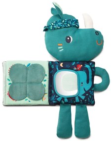 Lilliputiens - textilná knižka so svietiacim obrázkom - nosorožec Marius