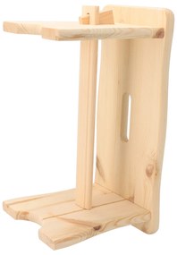 ČistéDrevo Drevená stolička 39 x 18,5 x 21 cm