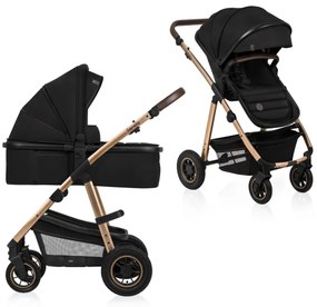 Lionelo - Kombinovaný kočík 2v1 AMBER Black Onyx