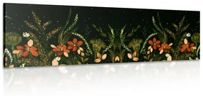 Obraz s kvetinovým ornamentom