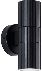 Brilliant - Vonkajšie nástenné svietidlo KEOLA 2xGU10/10W/230V IP44 čierna