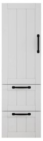 Vysoká závesná kúpeľňová skrinka Houseland Elyra 120 cm  biela