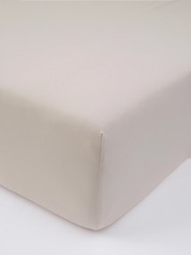 Jersey prostěradlo do postýlky s elastanem 70 × 140 cm – přírodní