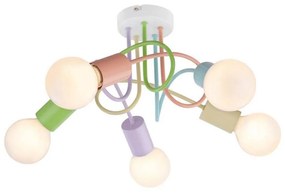 Rabalux 6340 - Prisadený luster LINETT 5xE27/40W/230V