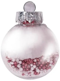 Vianočné guľky - ružové SYSD1688-088 (24ks)