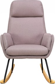 Hojdacie kreslo Lindberg, staroružová látka