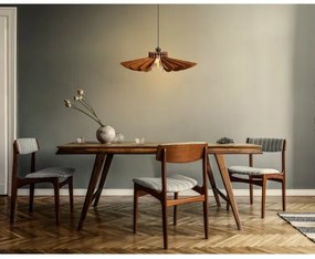 Luster na lanku 1xE27/60W/230V hnedá pr. 52 cm