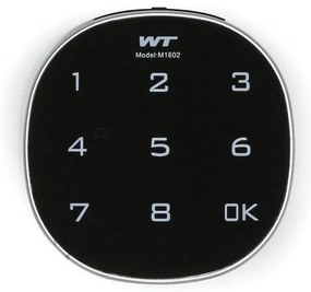 Šatníková skrinka S1 s úložnými boxmi, 4 boxy, 1850 x 300 x 500 mm, demont, kódový zámok, laminované dvere, buk