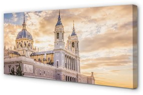 Obraz na plátne Španielsko Cathedral pri západe slnka 125x50 cm