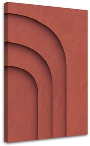 Gario Obraz na plátne Červený reliéf 3D Rozmery: 40 x 60 cm
