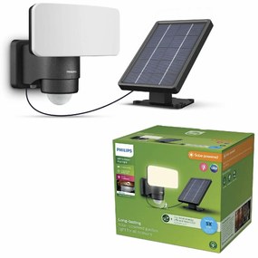 Philips Tylus UltraEfficient Security solárny LEDreflektor, senzor, čierna, 6 W, 1000/50 lm, 3000 K